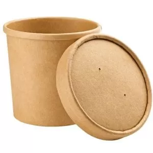 Супница бумажная 450 мл крафт d=98мм 50шт/упак /10