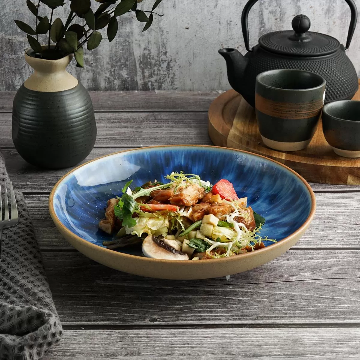 Блюдо для подачи 22*4.5 см, 900 мл "Blue Panasia" P.L. Proff Cuisine