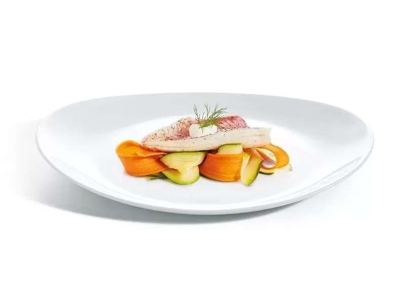 Блюдо для стейка Luminarc 30*26 см, стеклокерамика, белый цвет, ARC, Франция (/6/24)