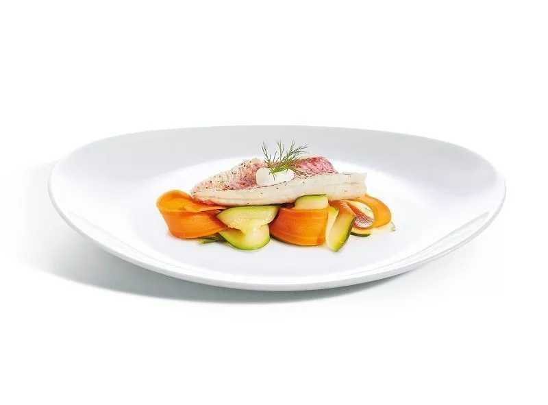 Блюдо для стейка Luminarc 30*26 см, стеклокерамика, белый цвет, ARC, Франция (/6/24)