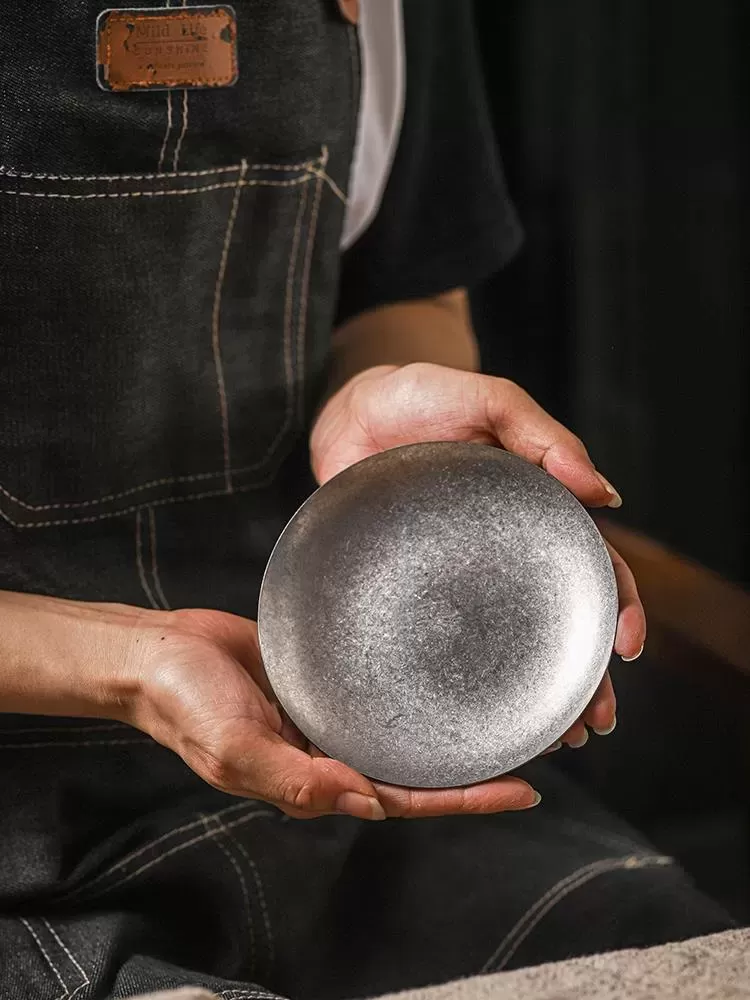 Блюдо круглое d 14 см (поднос) для кофейных зерен "Vintage" нерж,  P.L. Proff Coffee