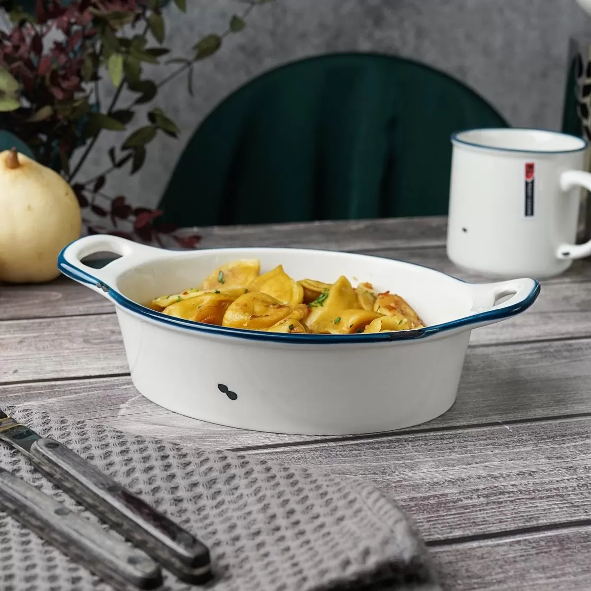 Блюдо с ручками "Bakery- Fusion" 25*16*5.5 см, 800 мл,  P.L. Proff Cuisine