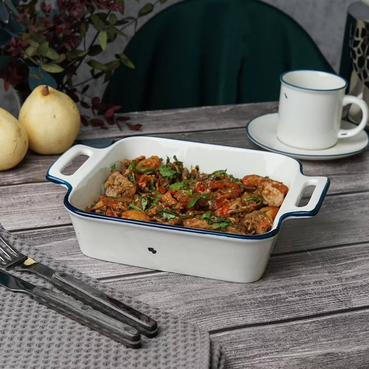 Блюдо с ручками "Bakery- Fusion" 28*21*5 см, 1,3 л, P.L. Proff Cuisine