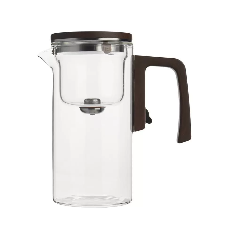 Чайник 520 мл,боросиликатное стекло,магнитный пресс  P.L. Proff Coffee