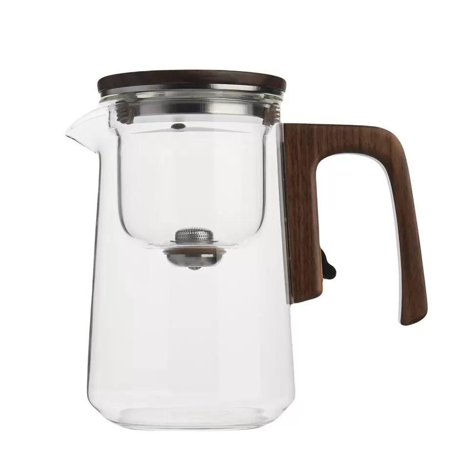 Чайник 800 мл,боросиликатное стекло,магнитный пресс  P.L. Proff Coffee