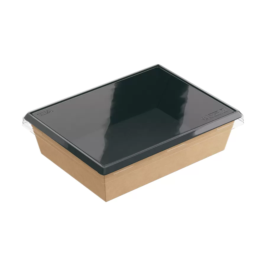 Контейнер черный с крышкой Old School Black 400 мл (120х85х45мм) 400