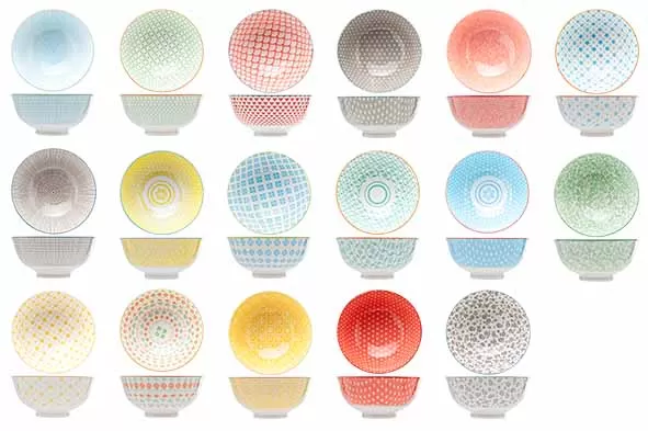 Салатник d 12 см h 6 см, HAPPY MIX, 17 цветов (может попасть любой, цвет в ассортименте)