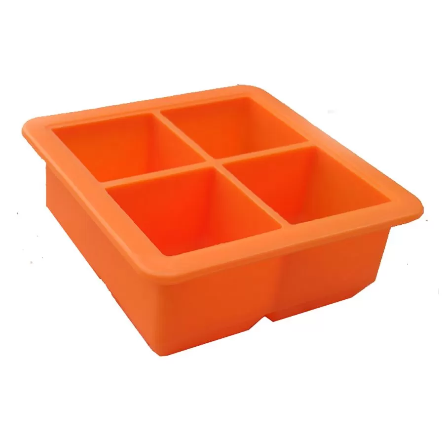 Форма для льда ,силикон, 4 ячейки, ячейка 5*5 см. P.L.- Barbossa