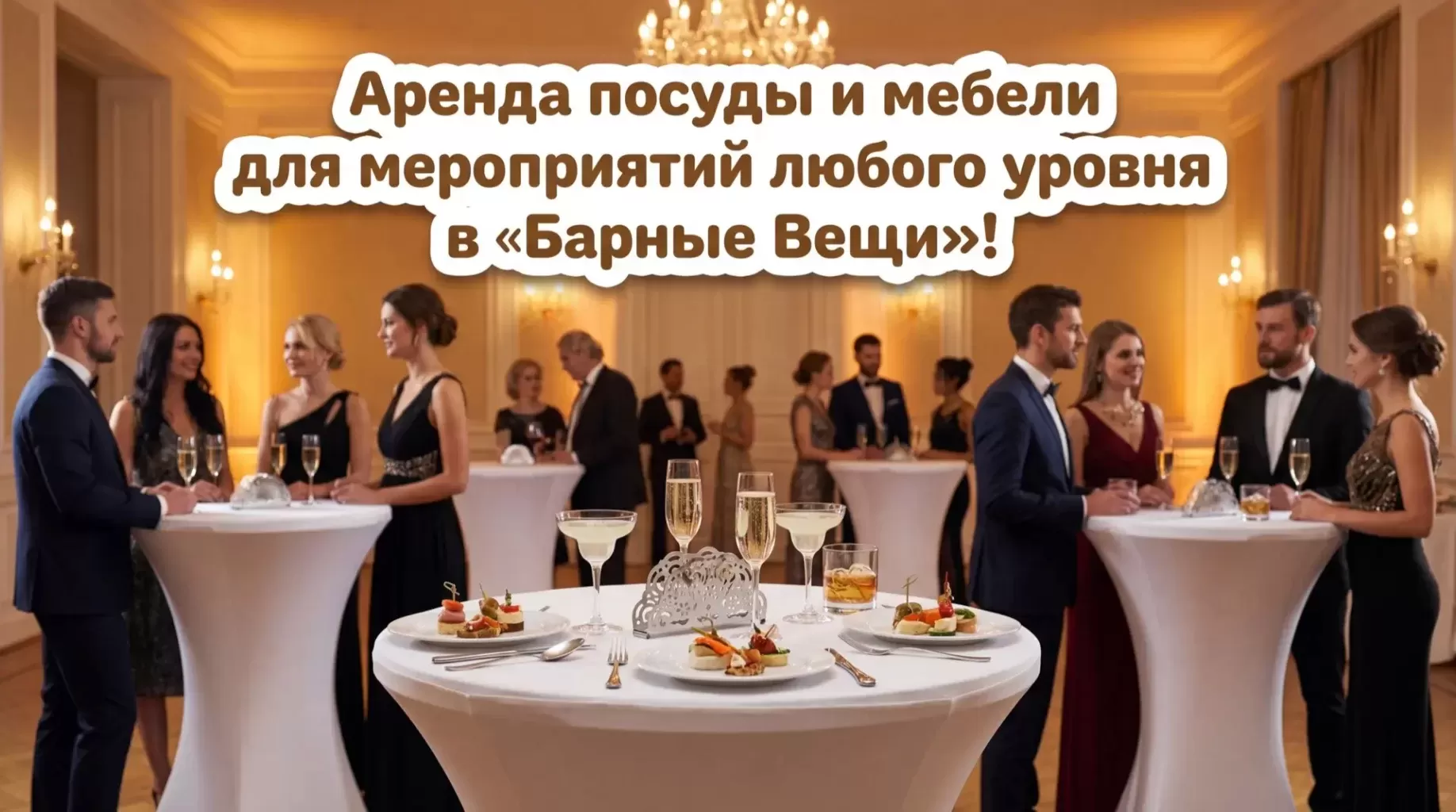 Аренда посуды
и мебели