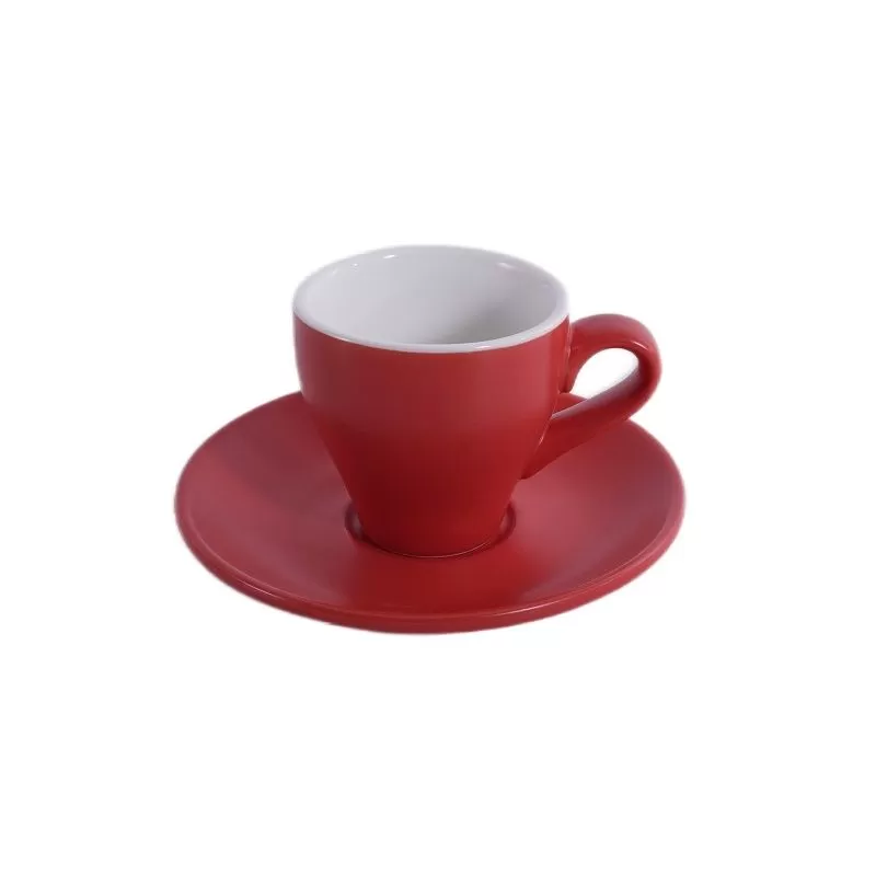 Кофейная пара Barista (Бариста) 80 мл,красный-матовый цвет, P.L.