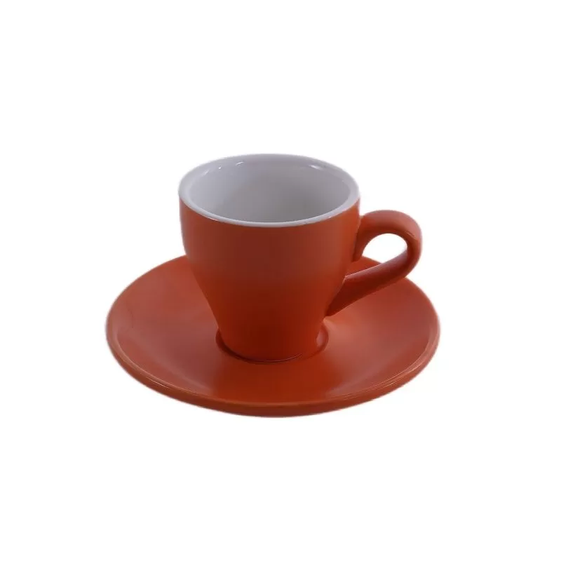 Кофейная пара Barista (Бариста) 80 мл,оранжевый-матовый цвет, P.L.