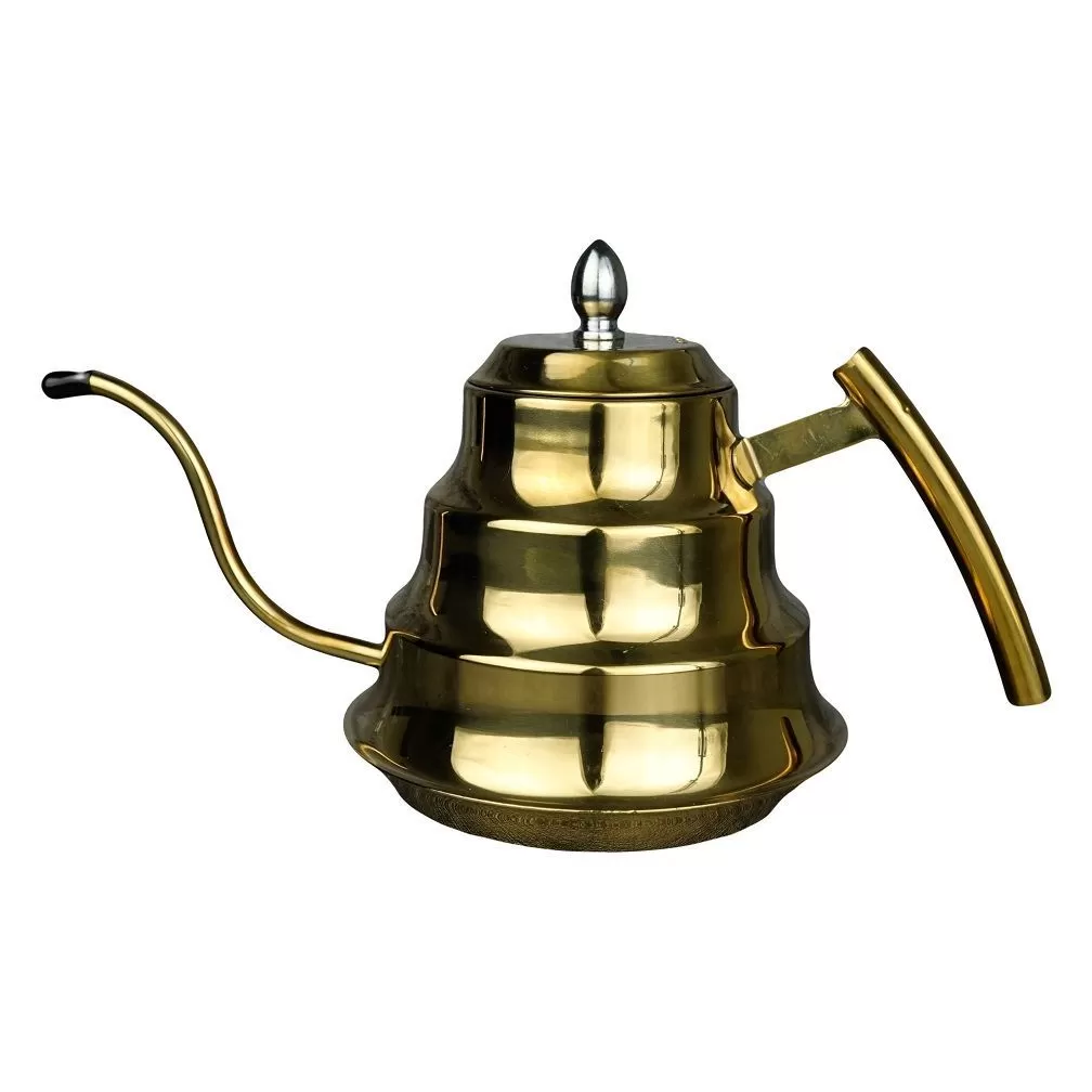 Кофейник с ситом 1200 мл, нерж. сталь,цвет-золото, P.L. Proff Coffee