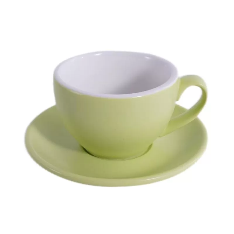 Кофейно-чайная пара Barista (Бариста) 200 мл,матовый цвет зеленого плода, P.L.