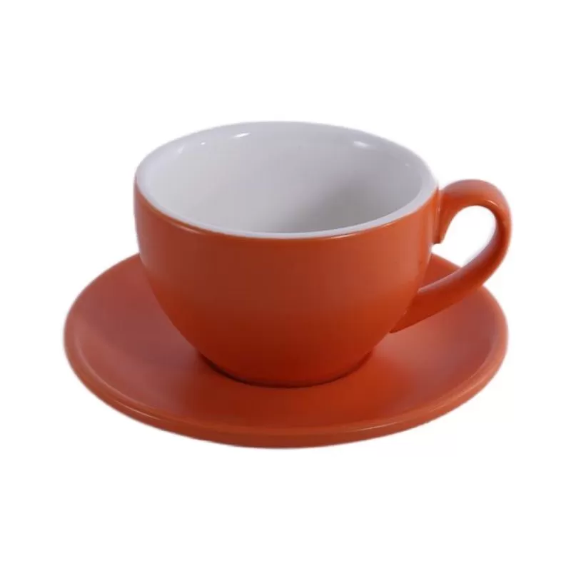 Кофейно-чайная пара Barista (Бариста) 200 мл,оранжевый-матовый цвет, P.L.