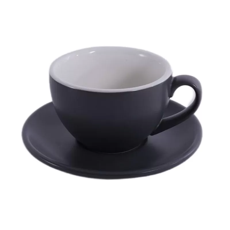 Кофейно-чайная пара Barista (Бариста) 200 мл,серый-матовый цвет, P.L.