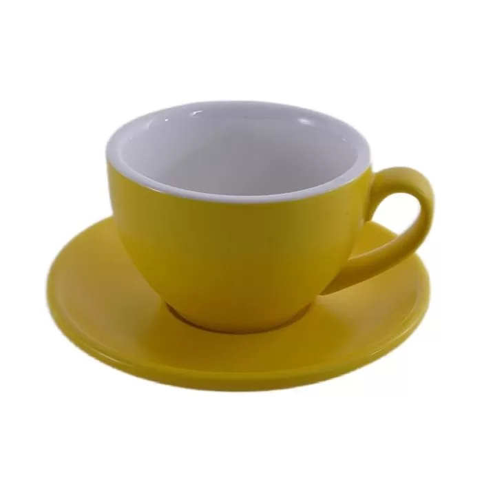 Кофейно-чайная пара Barista (Бариста) 200 мл,желтый-матовый цвет, P.L.