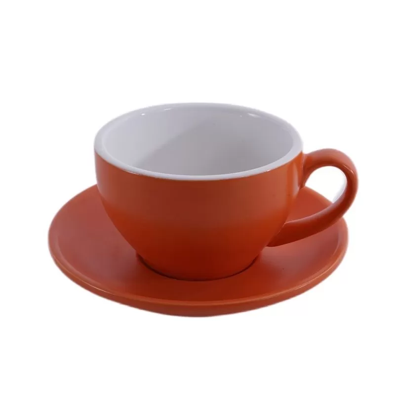 Кофейно-чайная пара Barista (Бариста) 250 мл,оранжевый-матовый цвет, P.L.