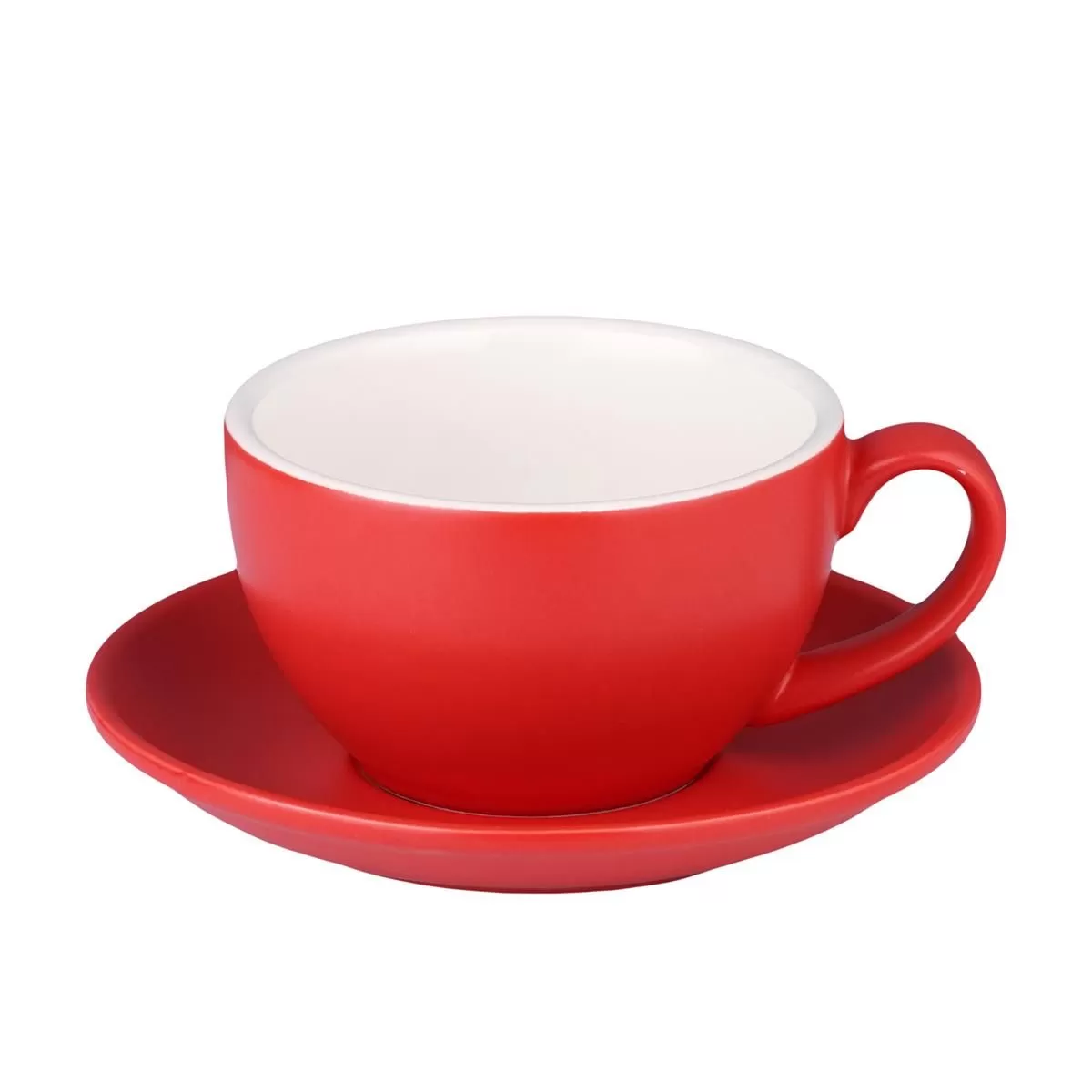 Кофейно-чайная пара Barista (Бариста) 350 мл,красный-матовый цвет, P.L.