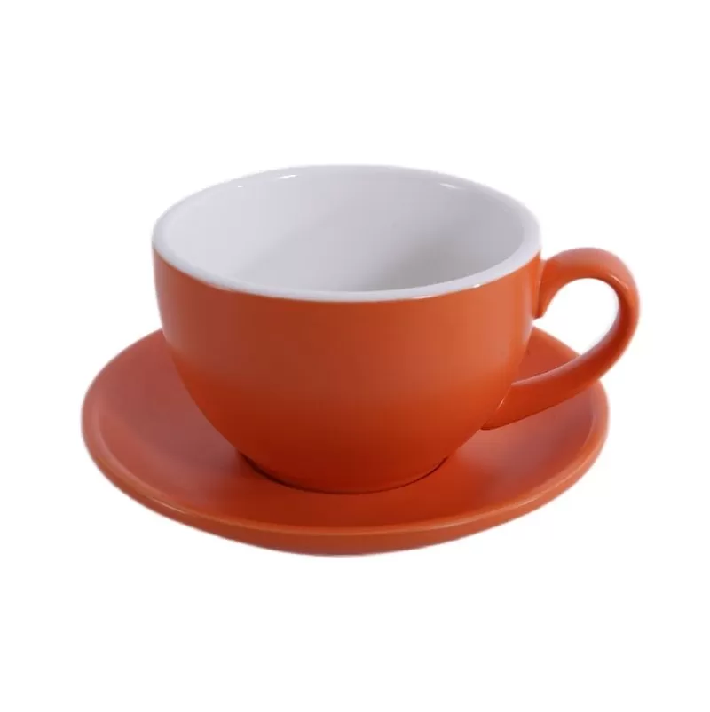 Кофейно-чайная пара Barista (Бариста) 350 мл,оранжевый-матовый цвет, P.L.