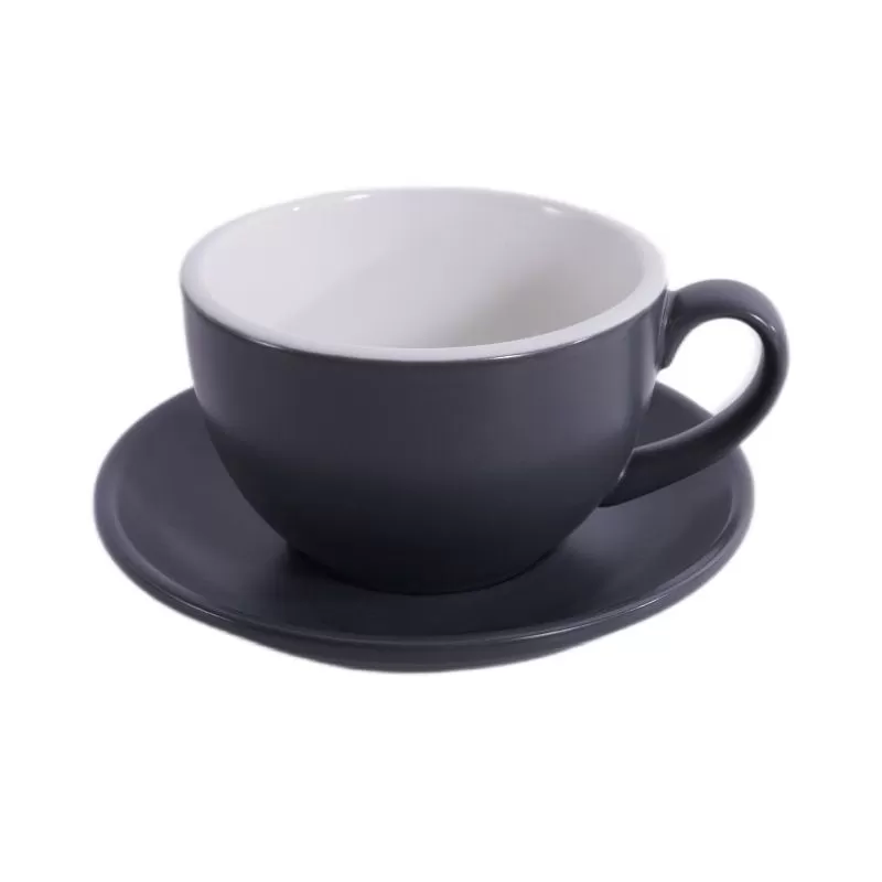 Кофейно-чайная пара Barista (Бариста) 350 мл,серый-матовый цвет, P.L.