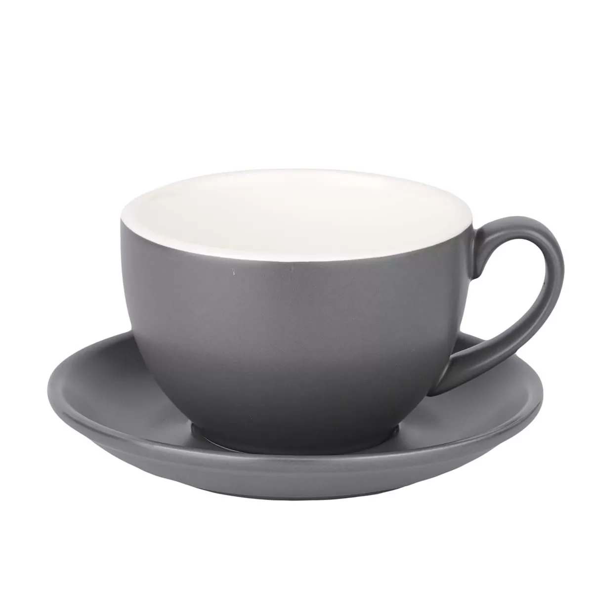 Кофейно-чайная пара Barista (Бариста) 350 мл,серый-матовый цвет, P.L.