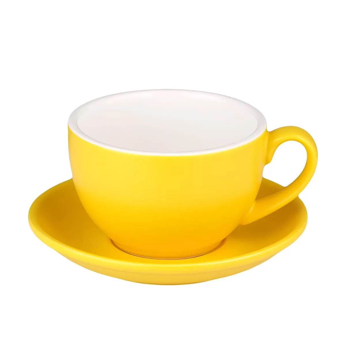 Кофейно-чайная пара Barista (Бариста) 350 мл,желтый-матовый цвет, P.L.