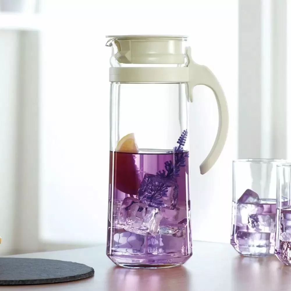 Кувшин с белой крышкой "Patio" 1265мл. стекло Ocean