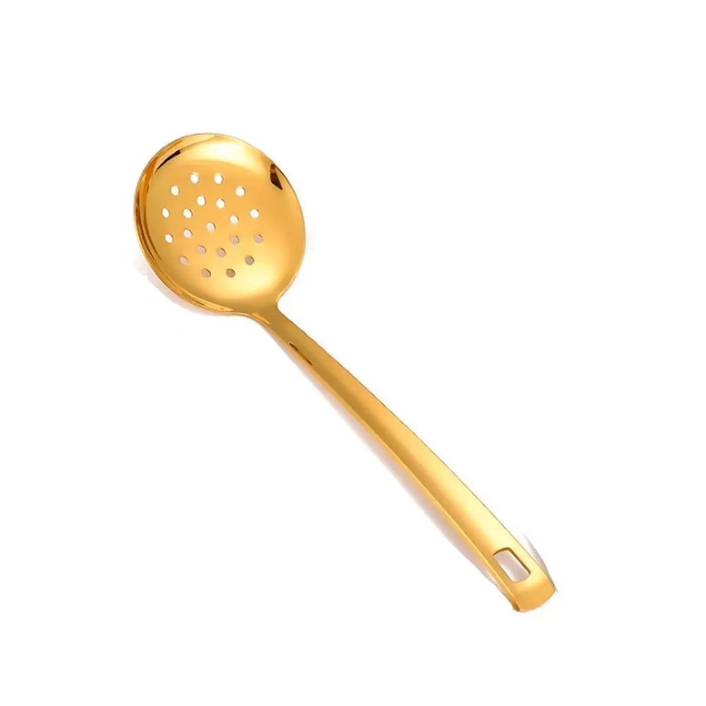 Ложка-стейнер, сервировочная, 25,7 см,PVD,золотой цвет  PL Proff Cuisine