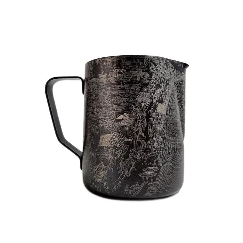 Питчер "Latte Pro" c декором,600 мл,металлический, P.L. Proff Coffee