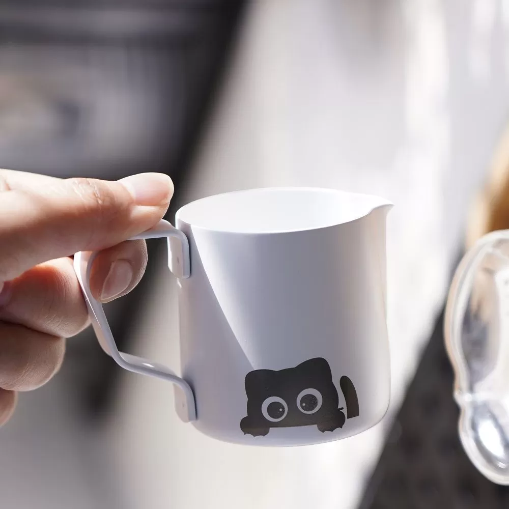 Питчер,молочник "Latte Pro" c декором,100 мл,металлический,  P.L. Proff Coffee