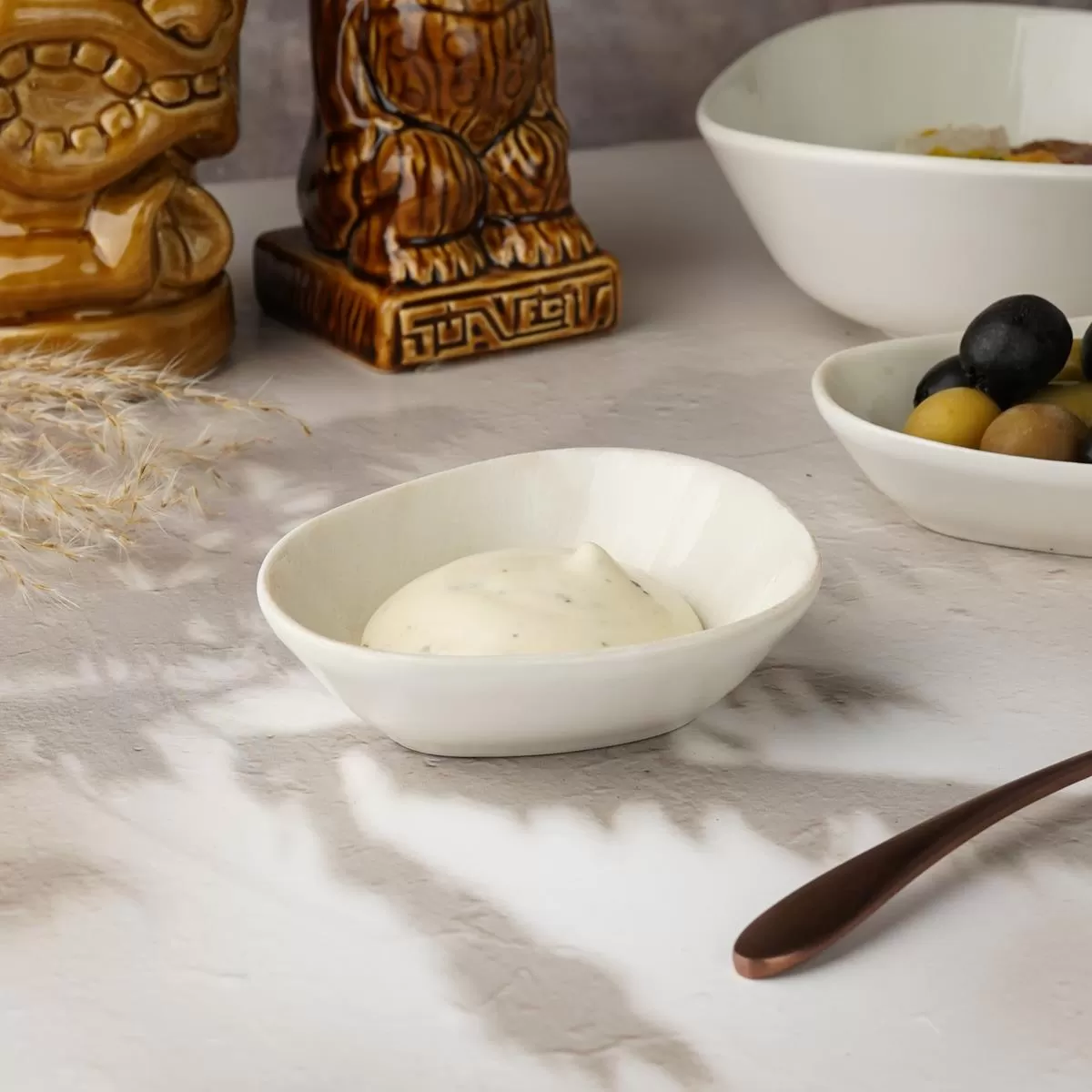 Салатник 10*9 см, 85 мл, фарфор,серия "Island Velho", By Bone