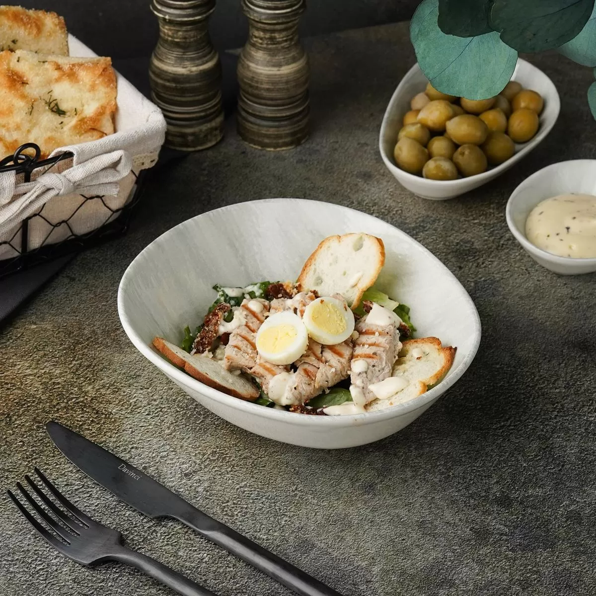 Салатник 18*17 см,фарфор,серия "Island Ombra", By Bone