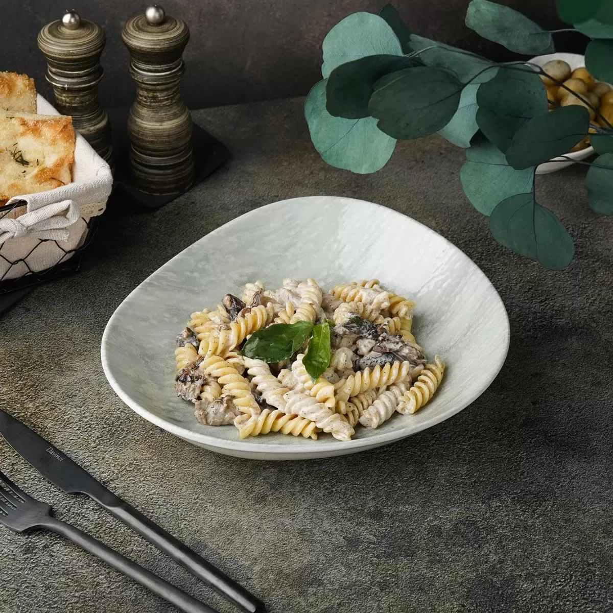 Салатник 25*22.5 см,фарфор,серия "Island Ombra", By Bone