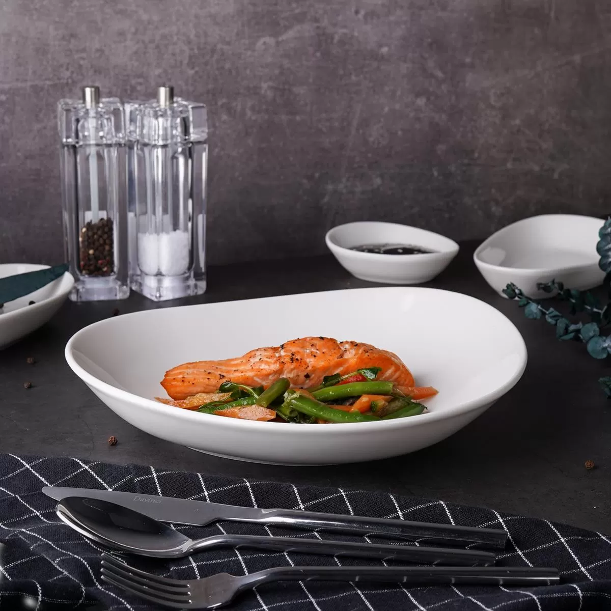 Салатник 25*22.5 см,фарфор,серия "Island White", By Bone