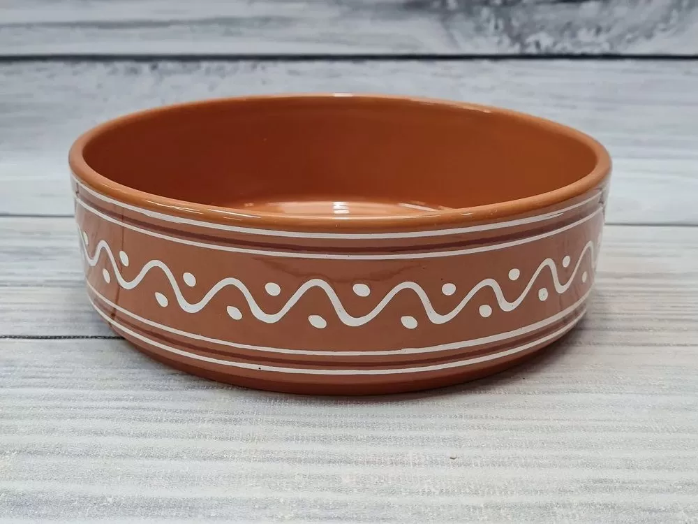 Салатник,блюдо,емкость для запекания 650 мл,d=17.5,h=5.5 "Псковский",керамика,Россия