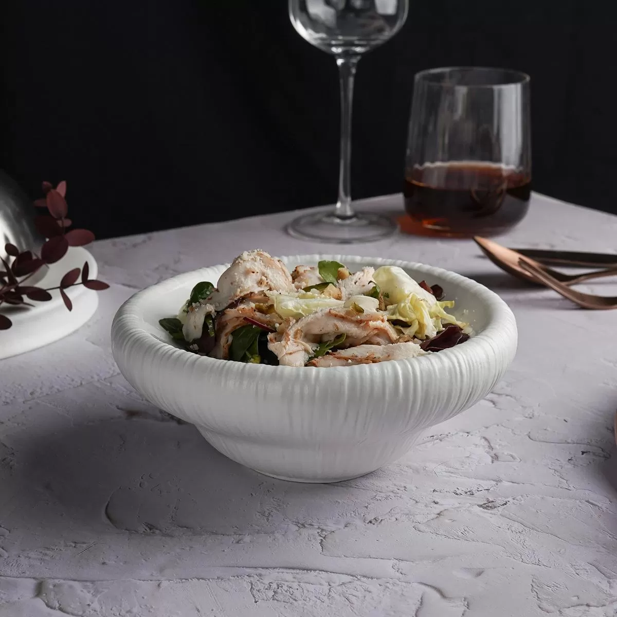 Салатник  d=17.5см, h=6.5см, 200 мл, фарфор,серия "White Moon",  P.L. — Proff Cuisine