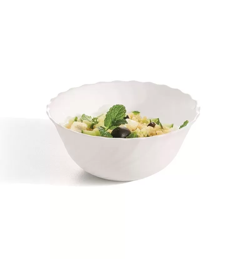 Салатник Luminarc Trianon 800 мл, d=18 см, h 8 см, стеклокерамика, белый цвет, ARC,