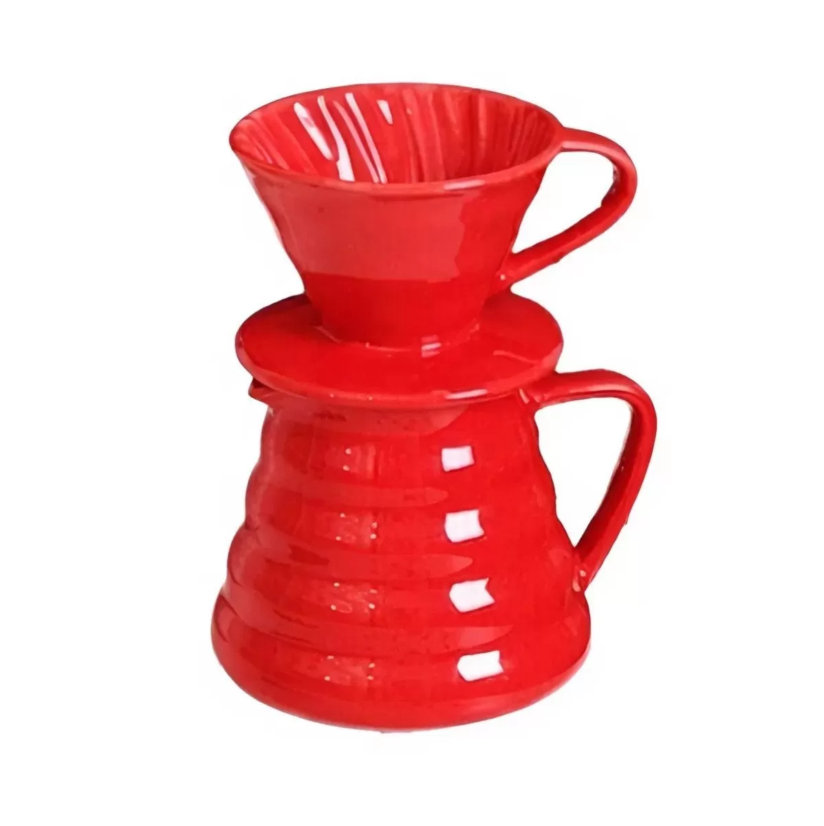 Сет-кофе дриппер на 1-2 чашки+кофейник 520 мл,керамика, P.L. Proff Coffee