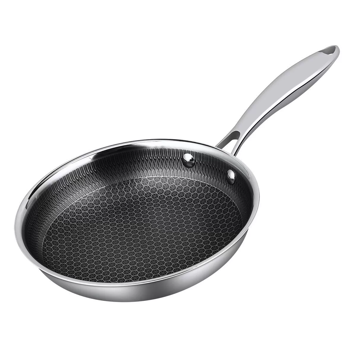 Сковорода d=30/23.5 см, h=4.5cм, "Honeycombs", нерж. 3-х слойная, Индукция,  P.L. — ProffCuisine