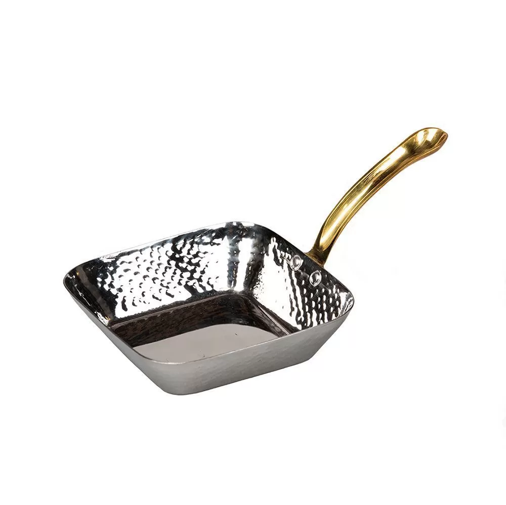 Сковородка порционная с ручкой 12,7*3,5 см, 350 мл, нержавейка, P.L. Proff Cuisine