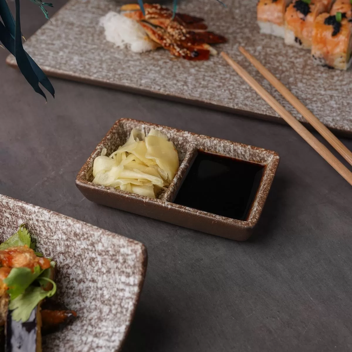 Соусник 11,8*7,2*2,5 см, Brown Taiga Untouched, P.L. Proff Cuisine