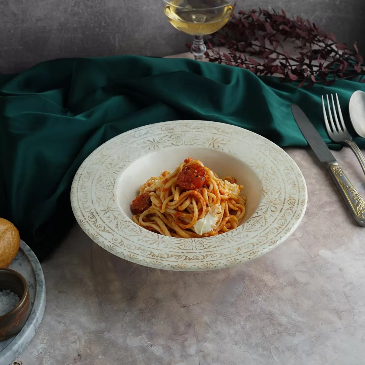 Тарелка глубокая d=25 см,фарфор,серия "ANTICO" By Bone