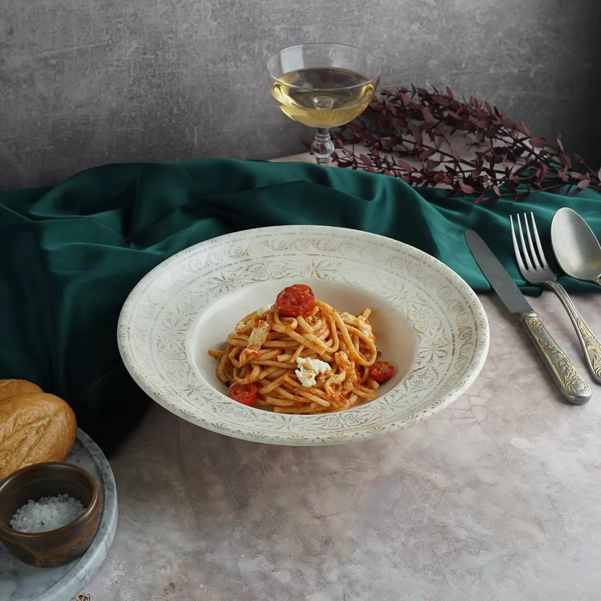 Тарелка глубокая d=27 см,500 мл,фарфор,серия "ANTICO" By Bone