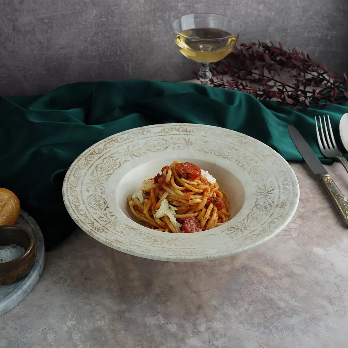 Тарелка глубокая d=28 см,фарфор,серия "ANTICO" By Bone