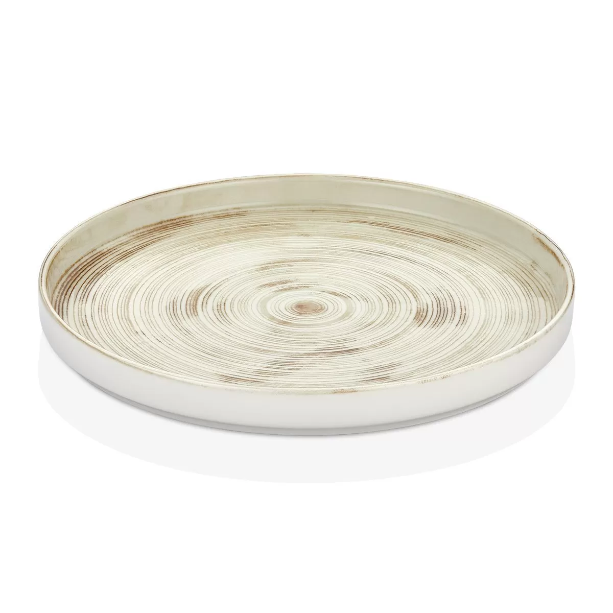 Тарелка мелкая с бортом "Falme Brown" 27см. фарфор By Bone