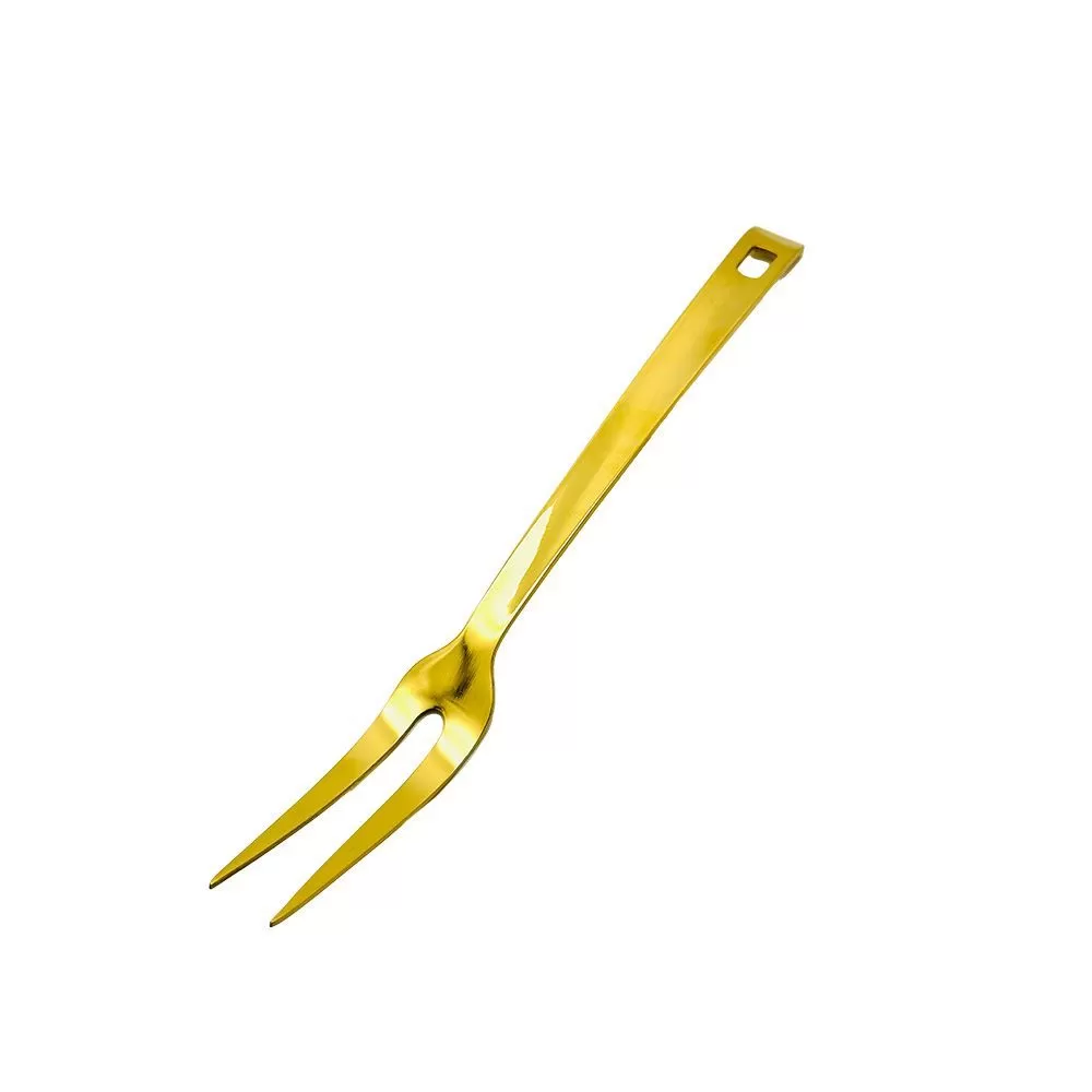 Вилка сервировочная, 27,5 см,PVD,золотой цвет  PL Proff Cuisine