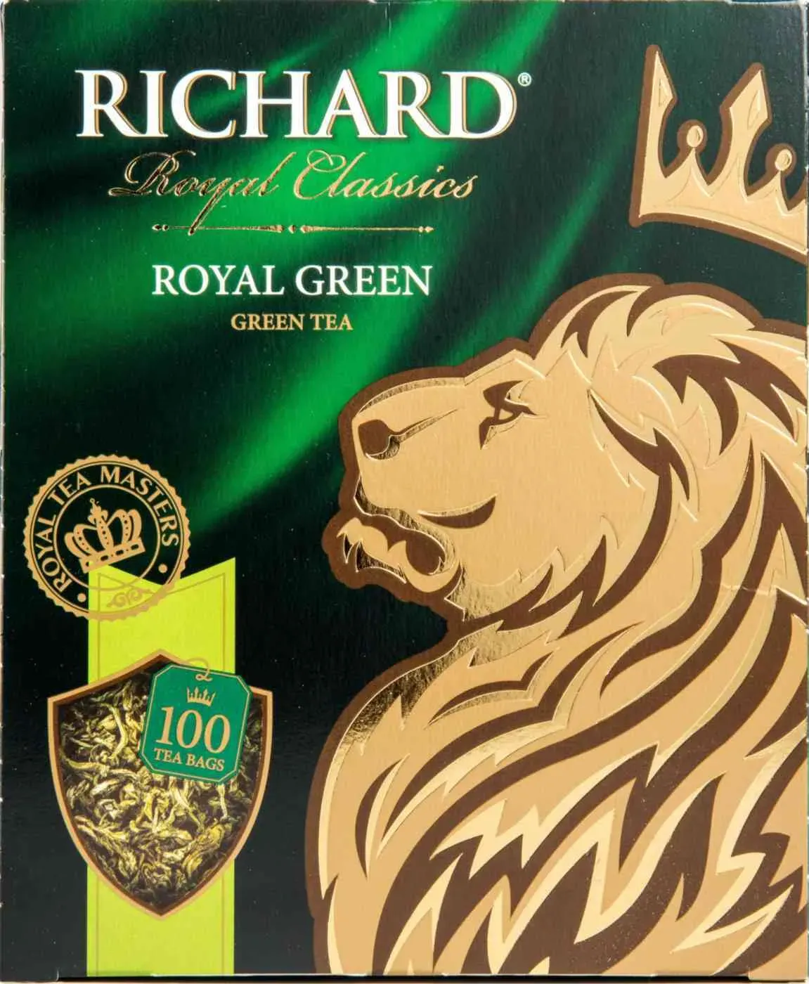 Чай RICHARD «Royal Green» зеленый, 100 пакетиков по 2 г
