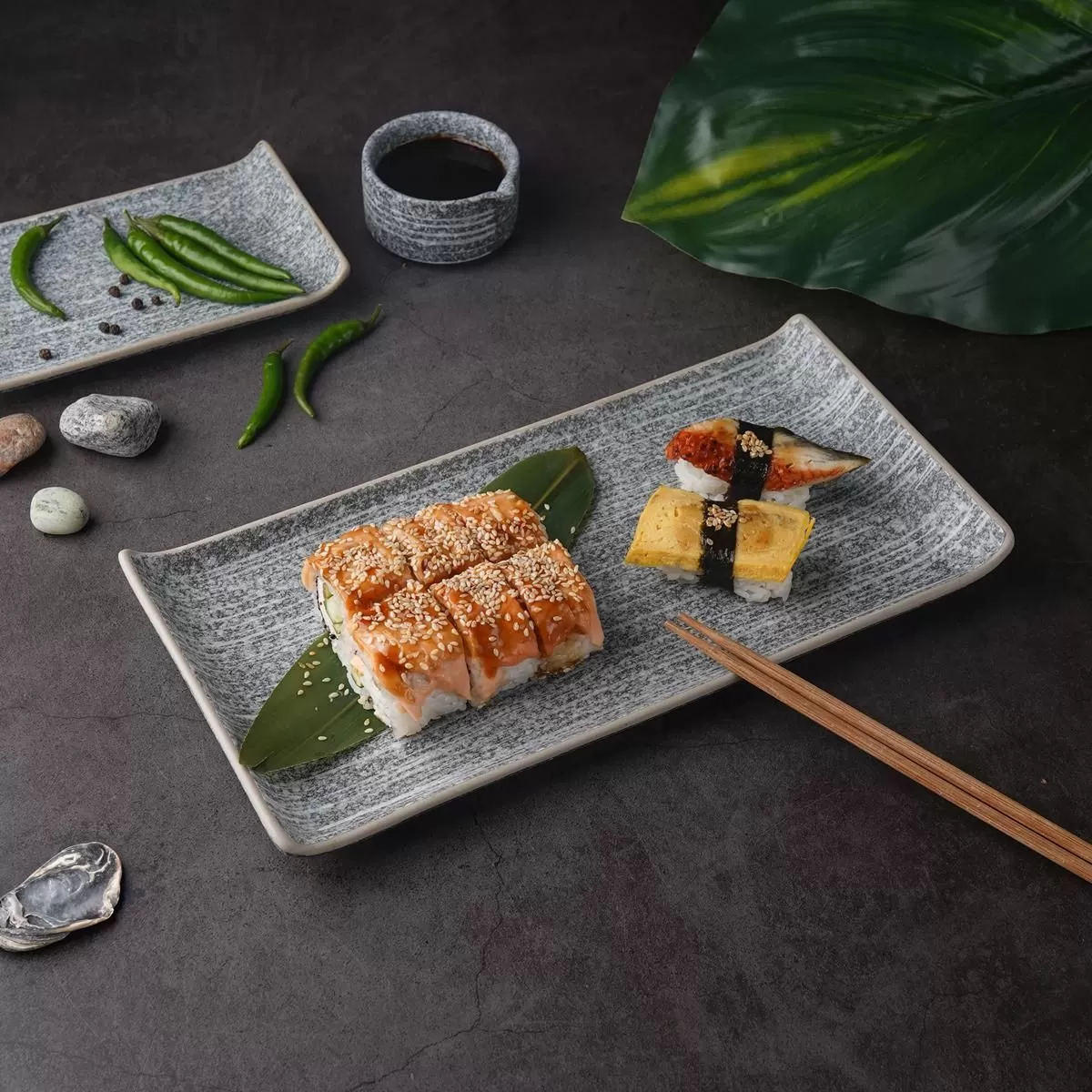 Блюдо для подачи 30,5*15*3,1 см, Stone Untouched Taiga, P.L. Proff Cuisine