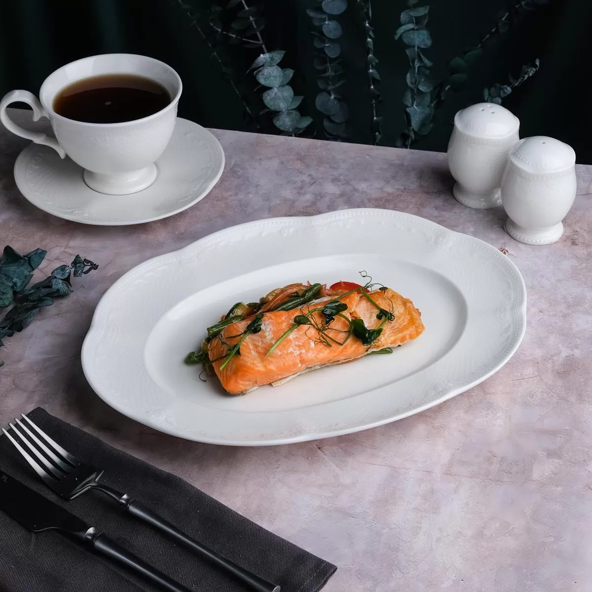 Блюдо овальное 30*23 см,фарфор, Aristocrat, Noble