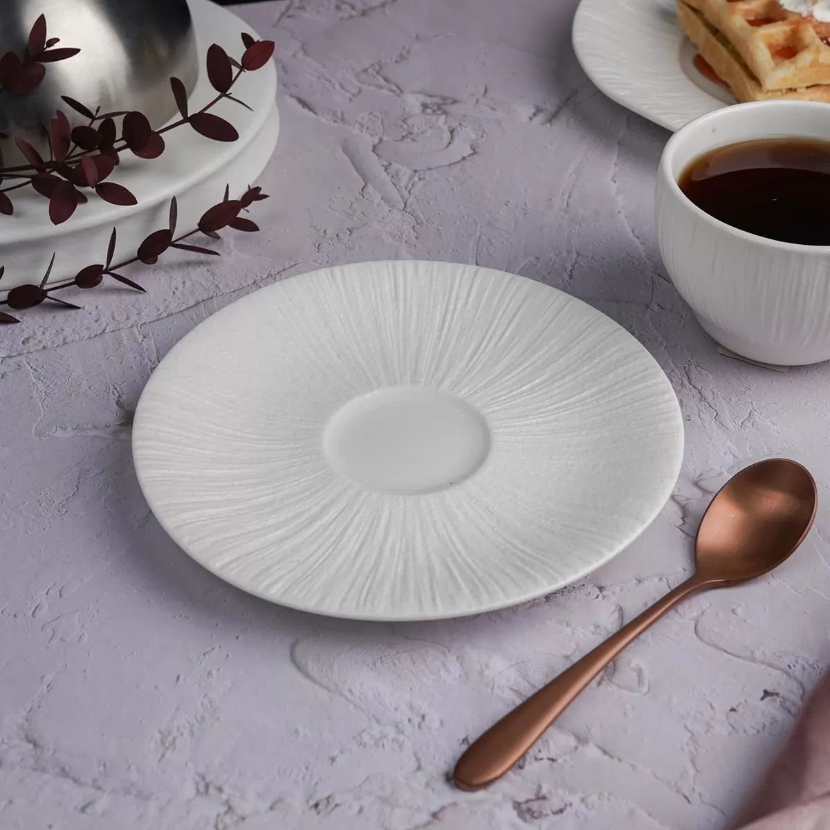 Блюдце d=16,5*2 см,к чашке (арт.81222588),серия "Frost White Moon", P.L. — Proff Cuisine